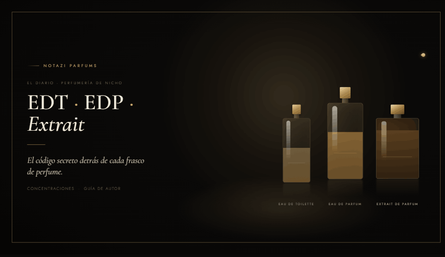 EDT, EDP, Extrait: el código secreto detrás de cada frasco de perfume