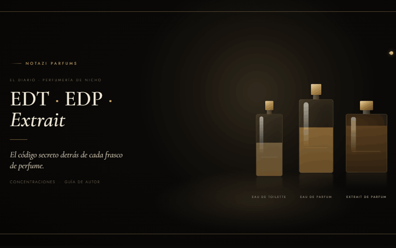 EDT, EDP, Extrait: el código secreto detrás de cada frasco de perfume